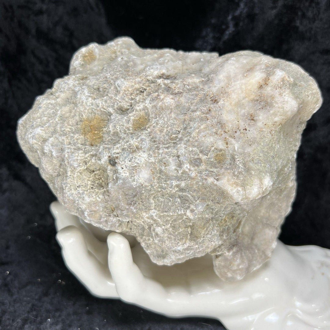 Quartz Rattler Large Unopened Geode 5-3/4 Inch Rattler Crystal Quartz Uncut Break Your ...