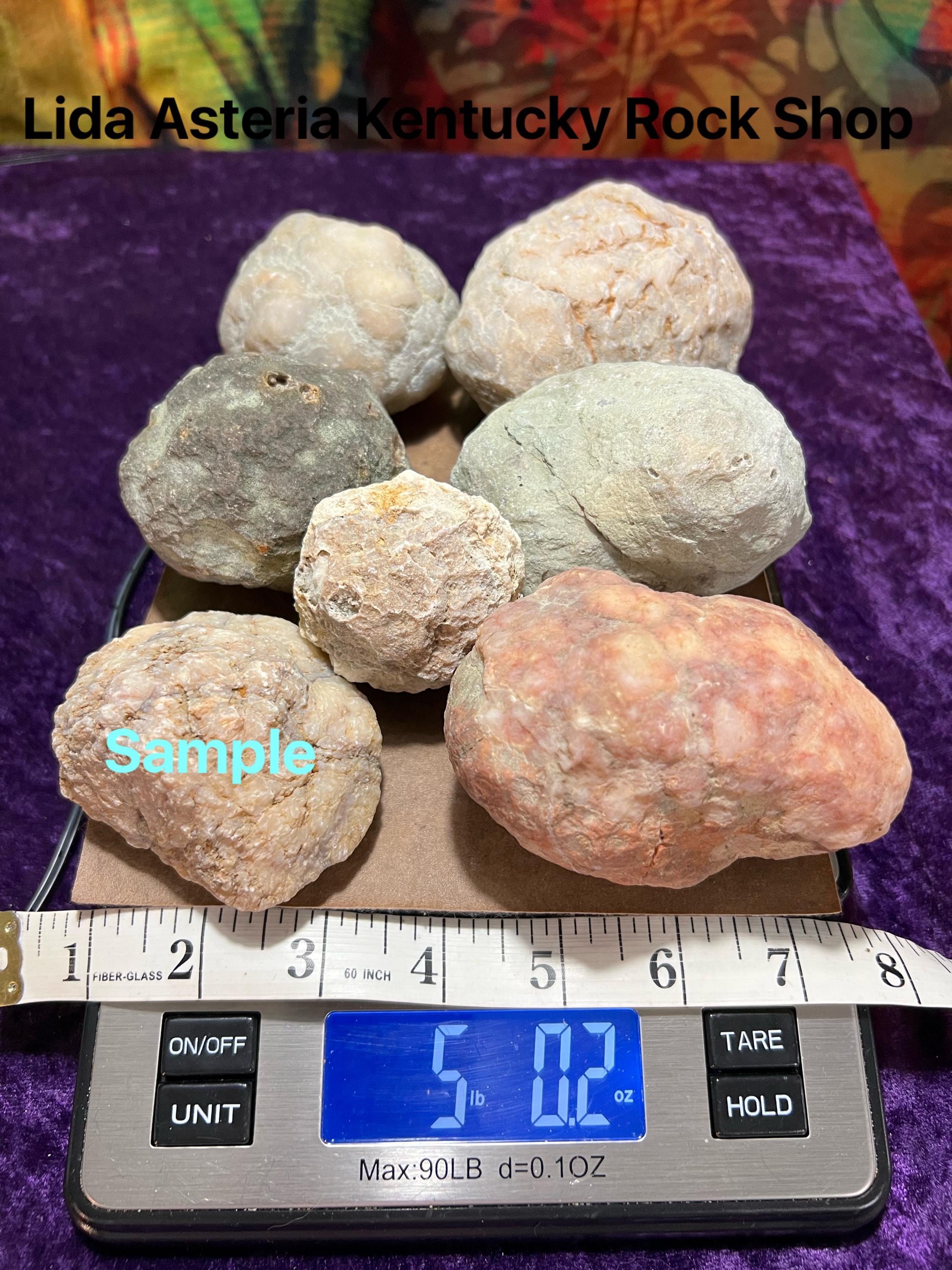 5 libras de geodas sin abrir: cuarzo sin cortar, ágata, nódulos de cristal,  rocas de Kentucky para cortar usted mismo, semi-sólidas, no huecas  (cantidad 4-9) - Etsy México, image size:2250x3000