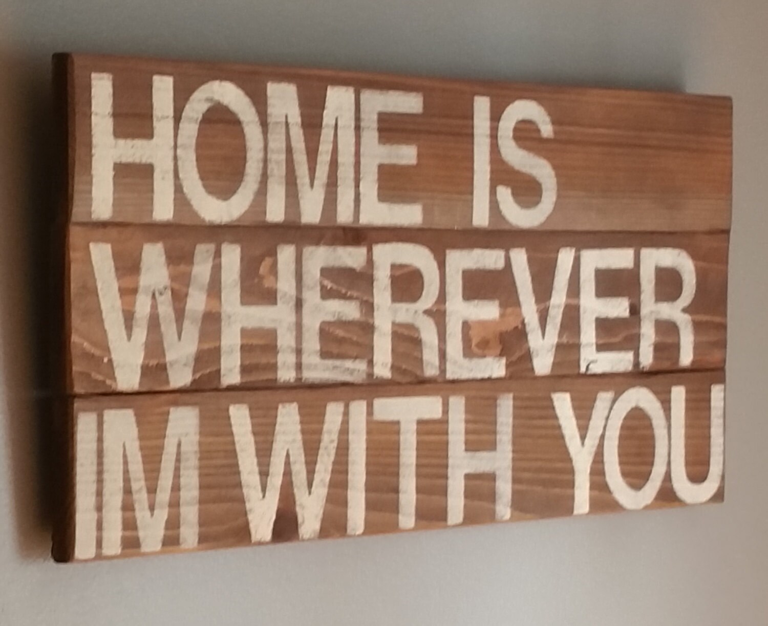 Song quote home is wherever im with you reclaimed Etsy