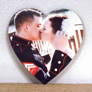 Personalized photo heart coaster, home decor, home accessory, wedding gift, grandparent gift, housewarming gift, anniversary gift, new home