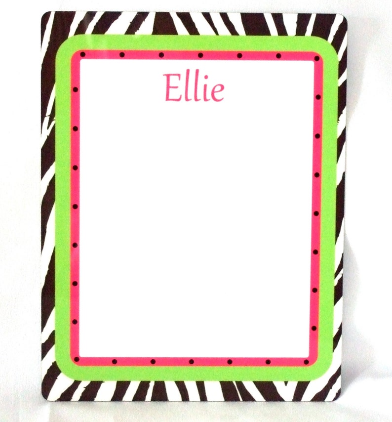 Custom Dry Erase Board With Name or Monogram Etsy