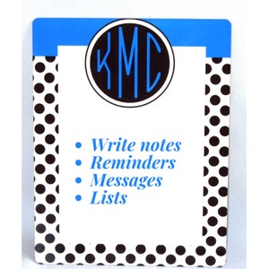 Personalized dry erase board, message boards, home decor, room decor, memoboard, dorm decor, kids room decor, idea white board