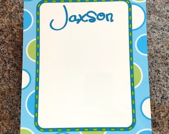Personalized dry erase board with multi-colored dots, message boards, home decor, room decor, memoboard, dorm decor,  kids room decor
