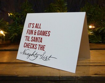 Vacaciones tarjetas de felicitación, tarjeta de Navidad divertida