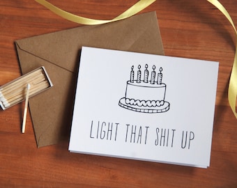 Funny tarjeta de cumpleaños, tarjeta de cumpleaños feliz, tarjeta de cumpleaños 21.