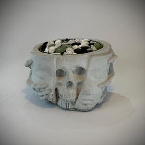 6” Peel back Serenity Concrete Planter