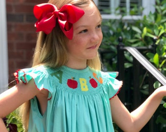 school smocked dress