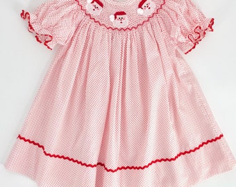 smocked christmas dresses for babies