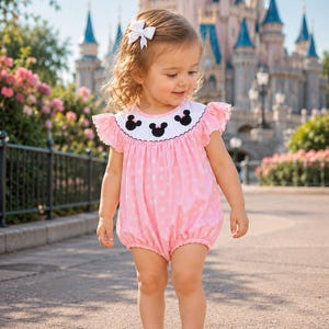 minnie mouse smocked dress Petit Bebe Knits Girls Red and White Polka Dot Angel Wing 12M Celebrate Friendship And Fun This ValentineS Day With Disney Smocked Mouse Ears Dress in
