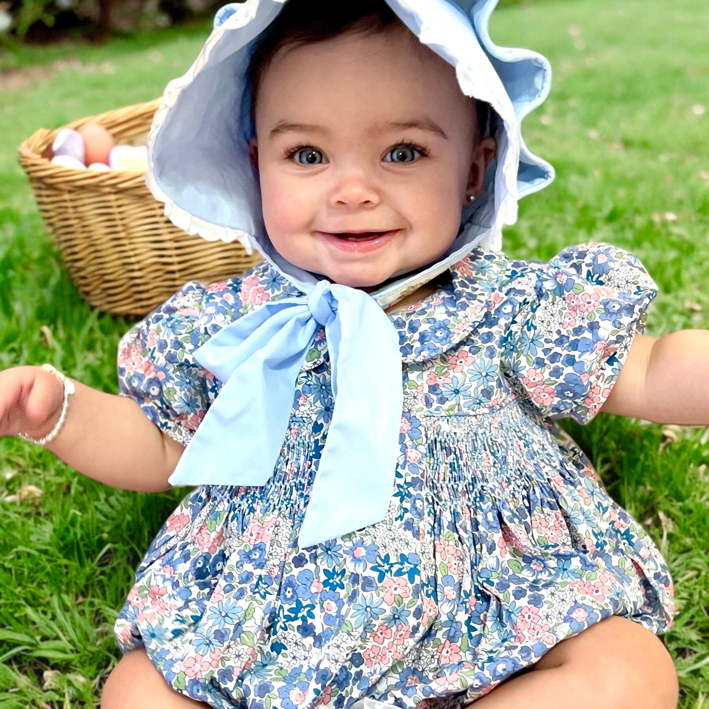 Apolina Cece Bubble Romper 6-12M ロンパース LONG SLEEVE BUBBLE ROMPER || FRENCH GARDEN – Lila