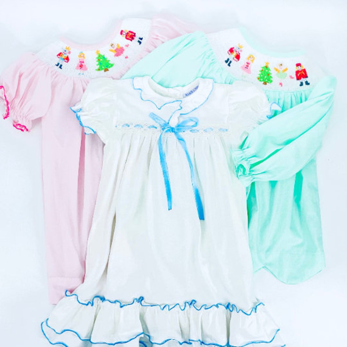 Nutcracker Christmas Smocked Dress Etsy