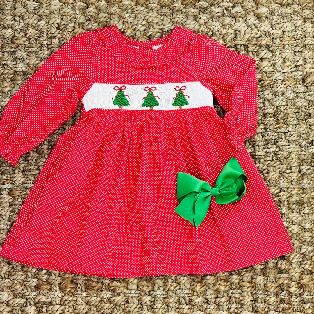 BLUEBELLS - Smocked Christmas Three Piece Dressing Gown Set - White