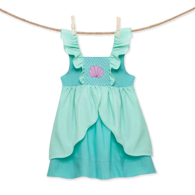 mermaid smocked dress