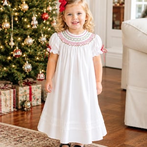 0 3 month smocked christmas dress Months Christmas party