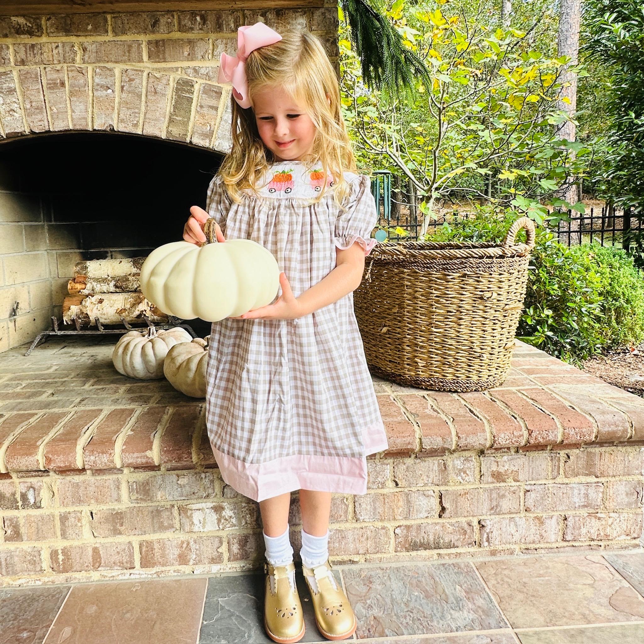 Tan Gingham Dress - Etsy