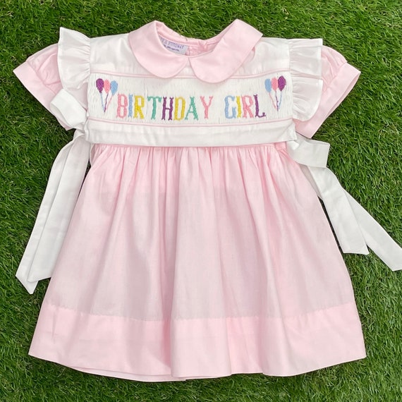 Birthday Smocked Dress With Removable Top. Two Dresses in One