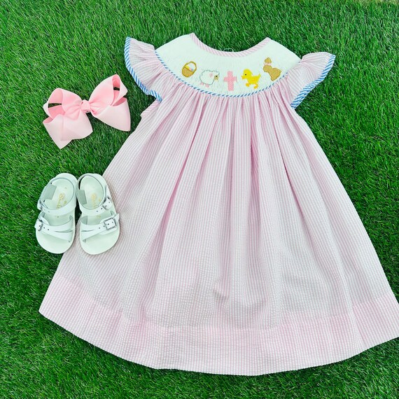 Seersucker easter sale dress