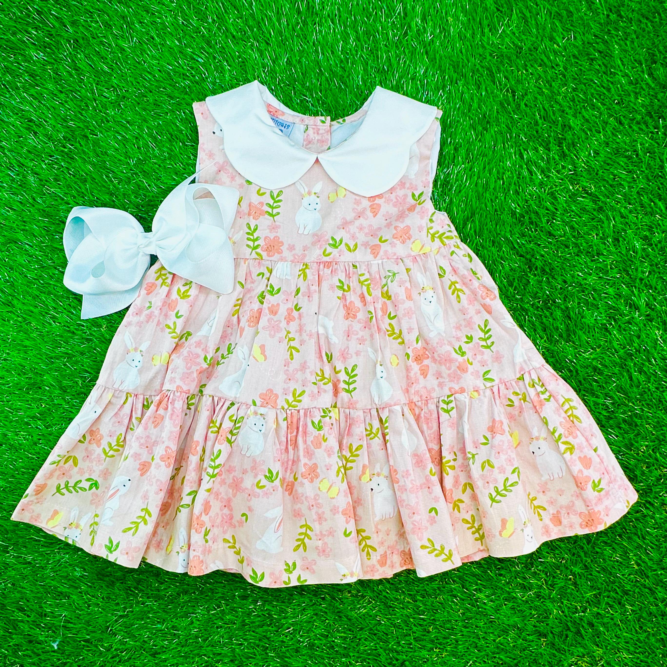 open lace back dress Princess Charlotte dress pink