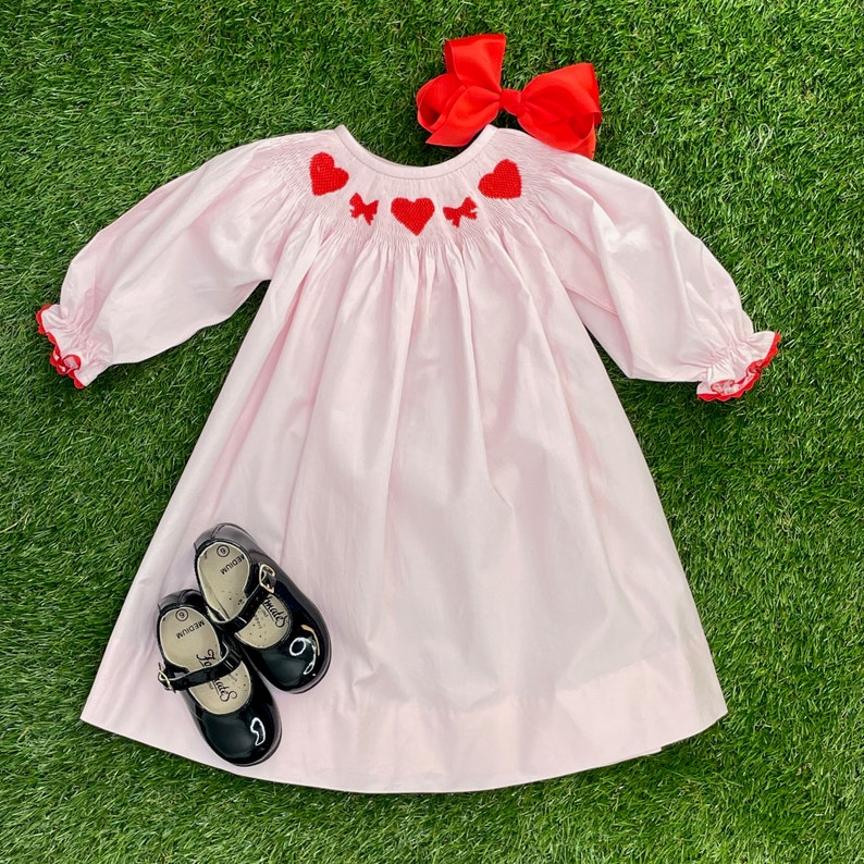 Heart Smocked Dress main image 0
