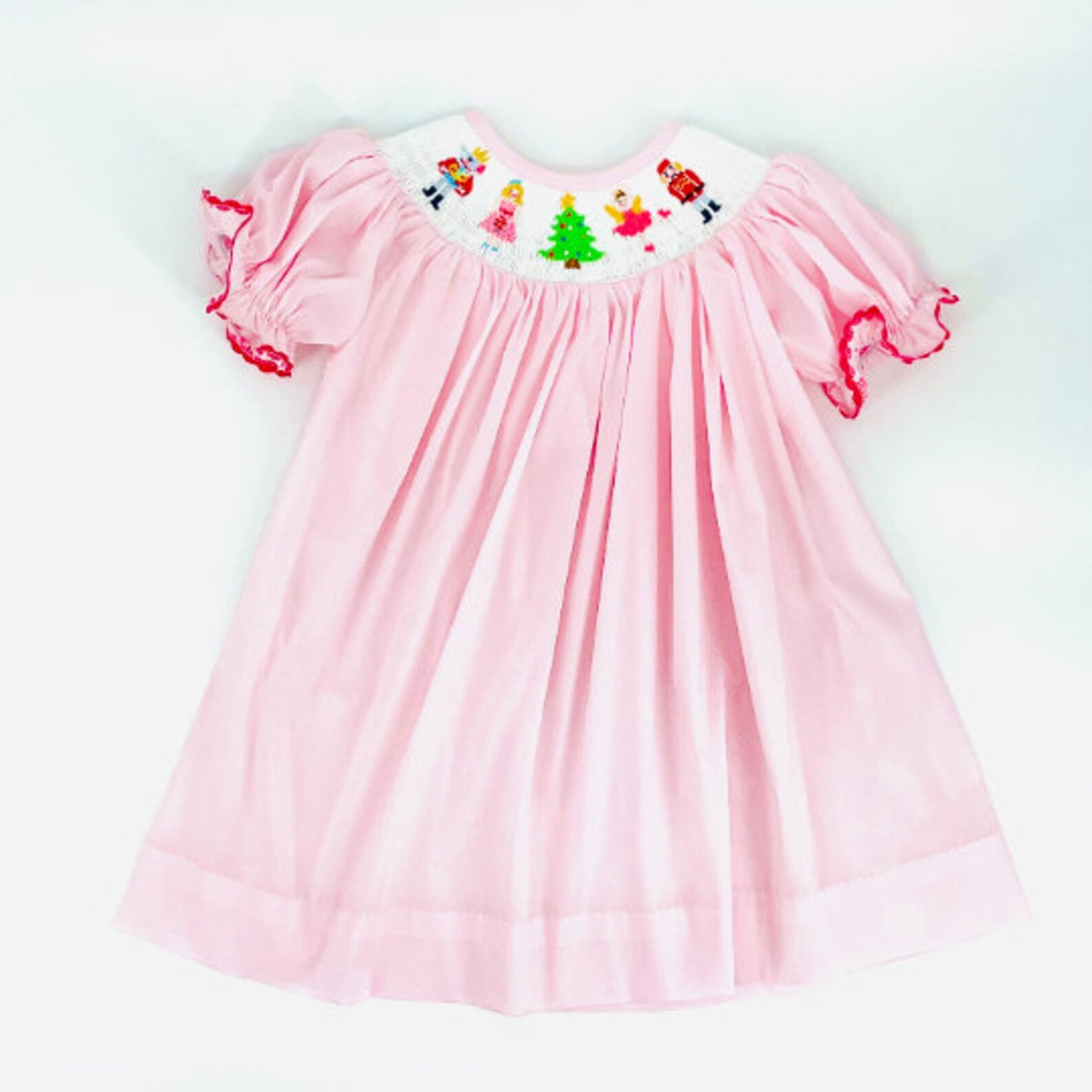 Christmas Smocked Dress 