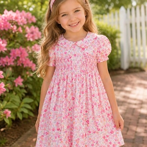 princess charlotte smocked dresses Lavender Blue Princess Charlotte Smocked Dress