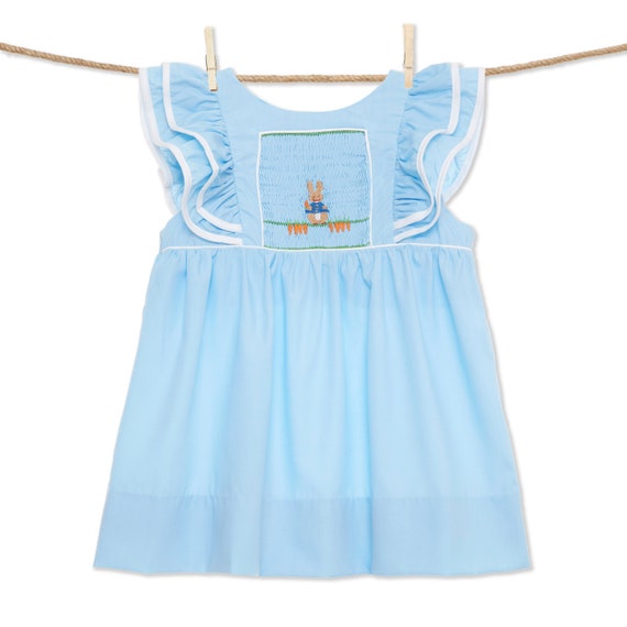 peter rabbit smocked dress