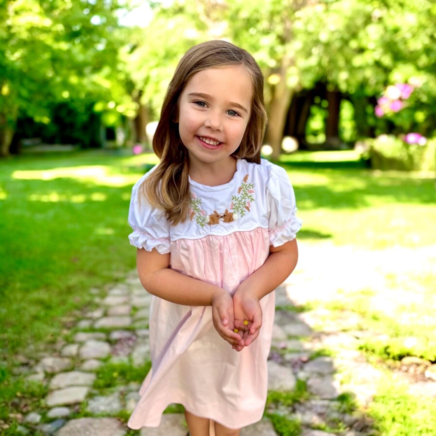 smocked easter dresses Classic Bunnies Yoke Toddler Dress – Carriage Boutique Most items can be washed safely in cold water on delicate cycle and hung to dry Smocked Dresses for Girls, Toddler