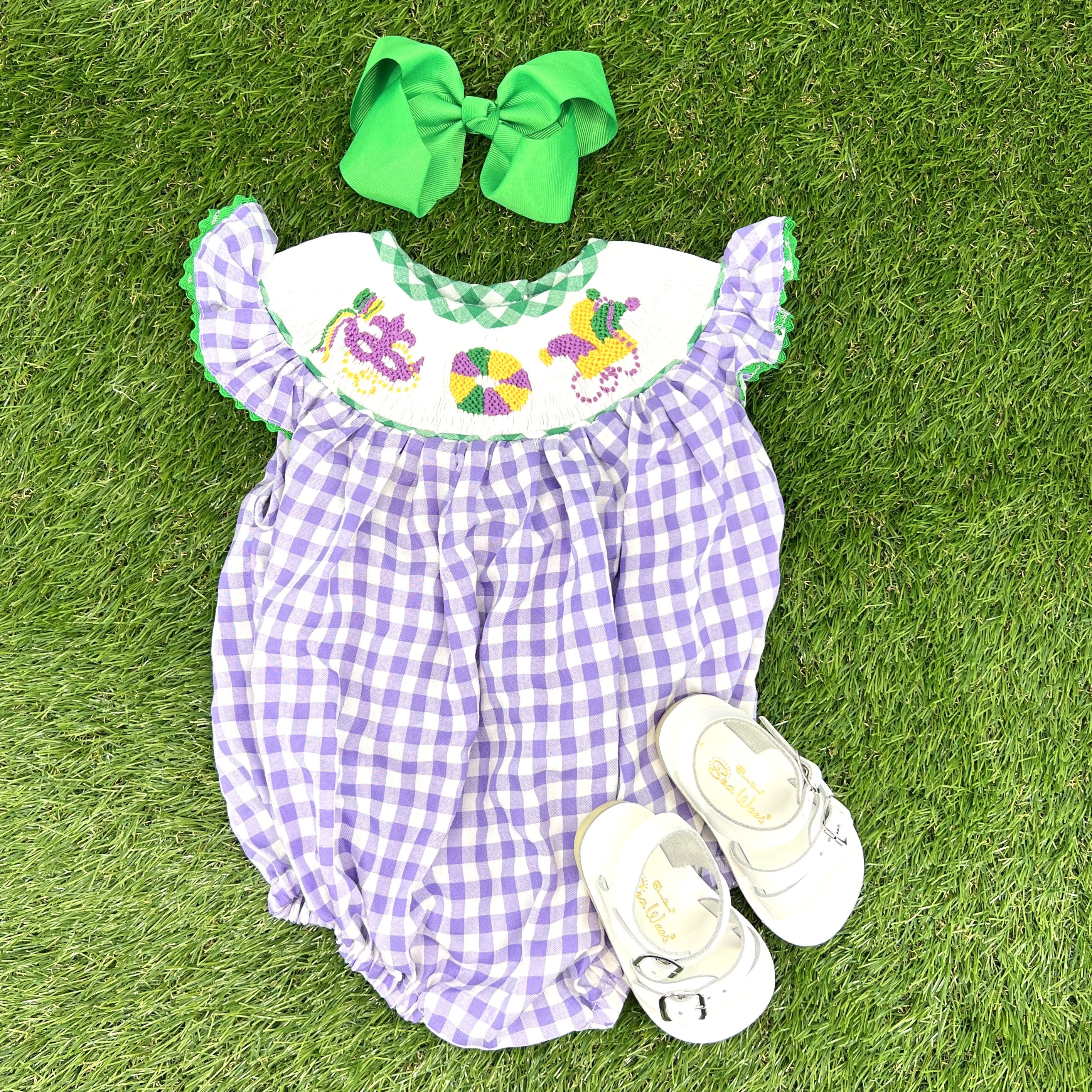 Mardi gras cheap smocked dress