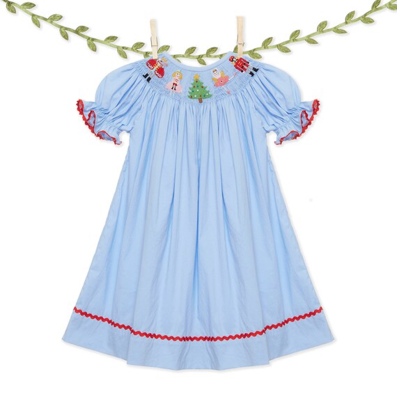 nutcracker smocked dress