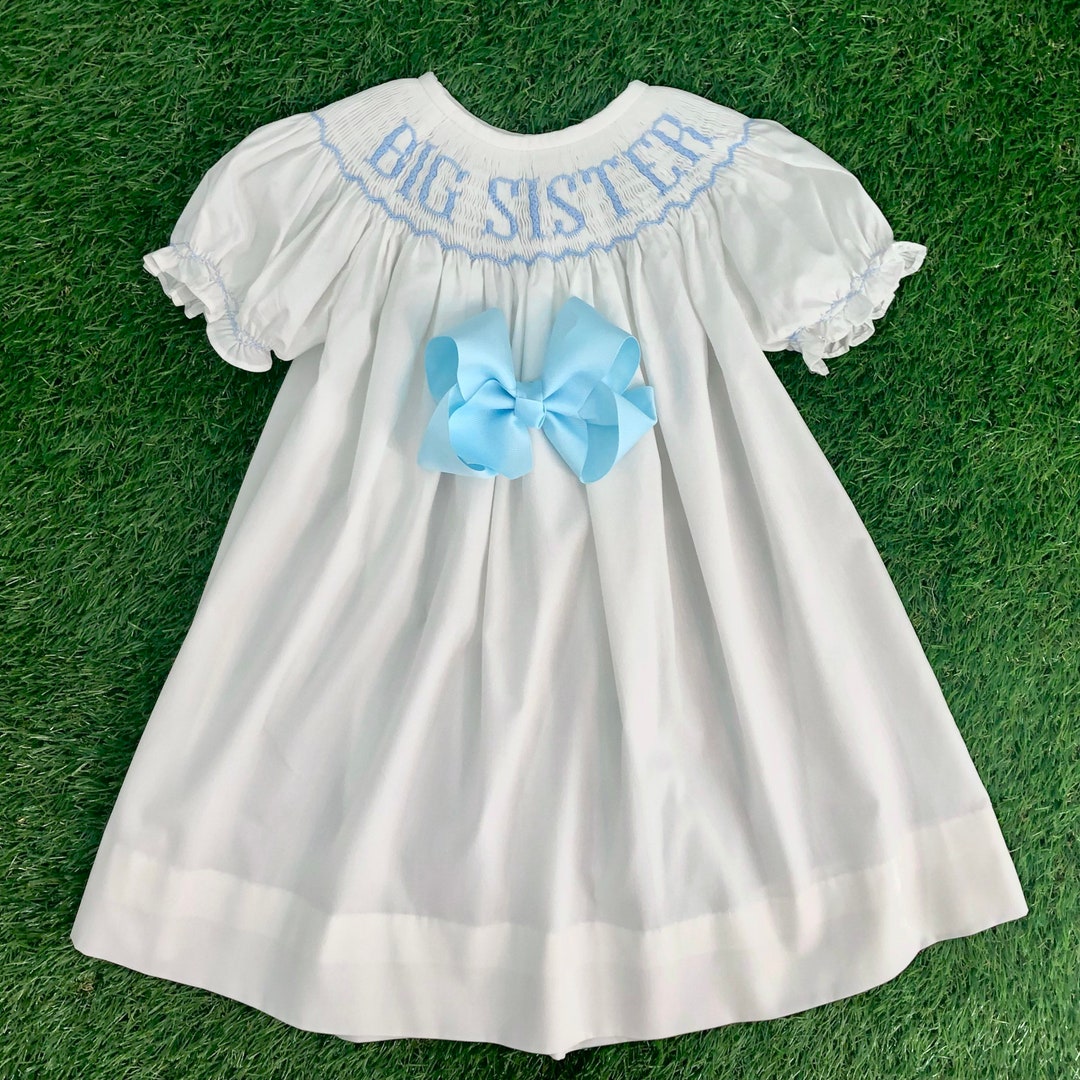 Vive La Fete Big Sister Smocked Pink Flutter Sleeve