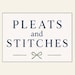Pleats and Stitches