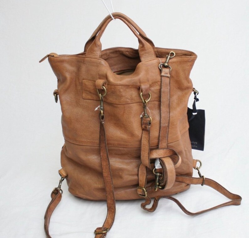 langellotti leather backpack