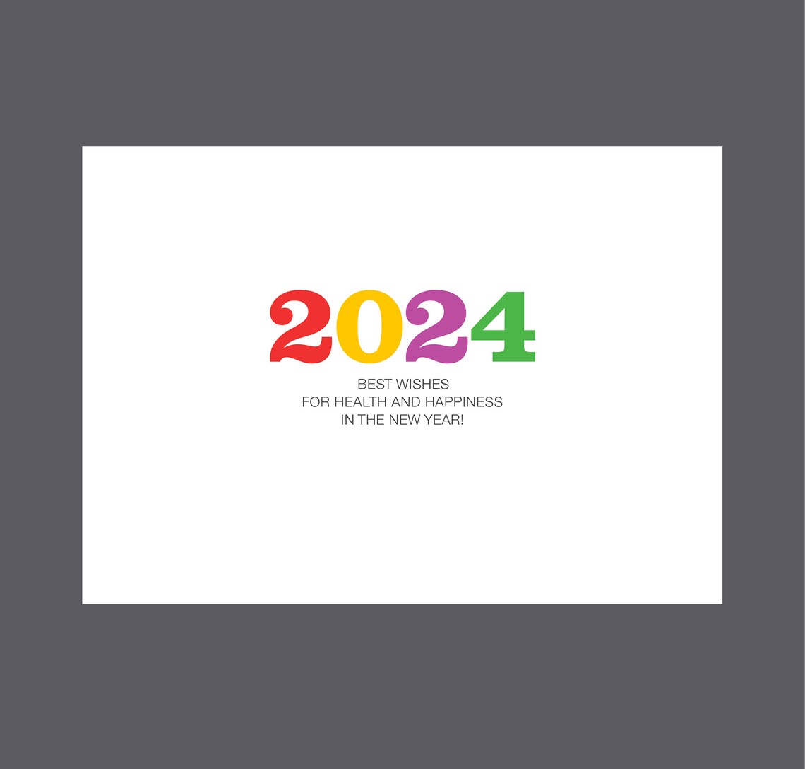 Boxed New Year Cards, Unique New Year Cards, Happy New Year Cards, 2024