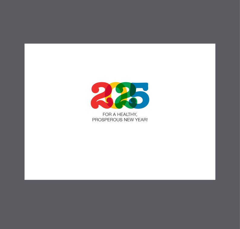 Boxed New Year Cards, Unique New Year Cards, 2025 Cards, Happy New Year Cards, Modern Holiday