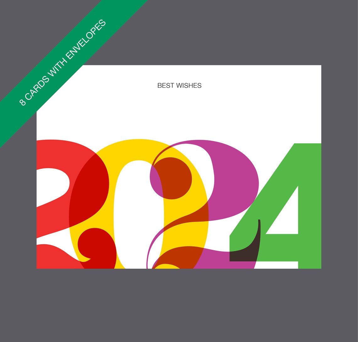 Boxed New Year Cards, Unique New Year Cards, Happy New Year Cards, 2024
