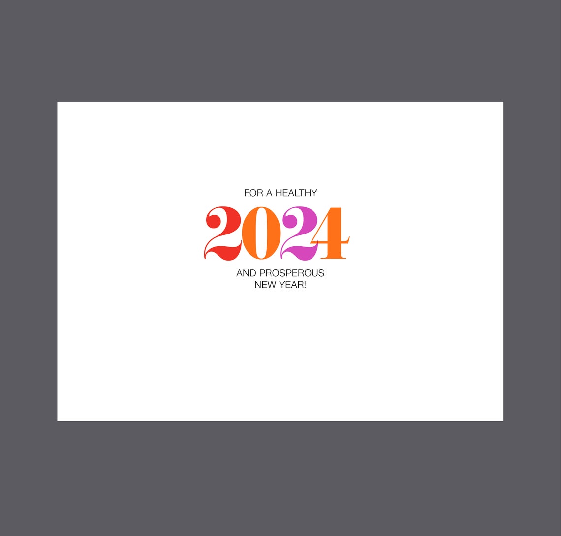 Boxed New Year Cards, Unique New Year Cards, Happy New Year Cards, 2024