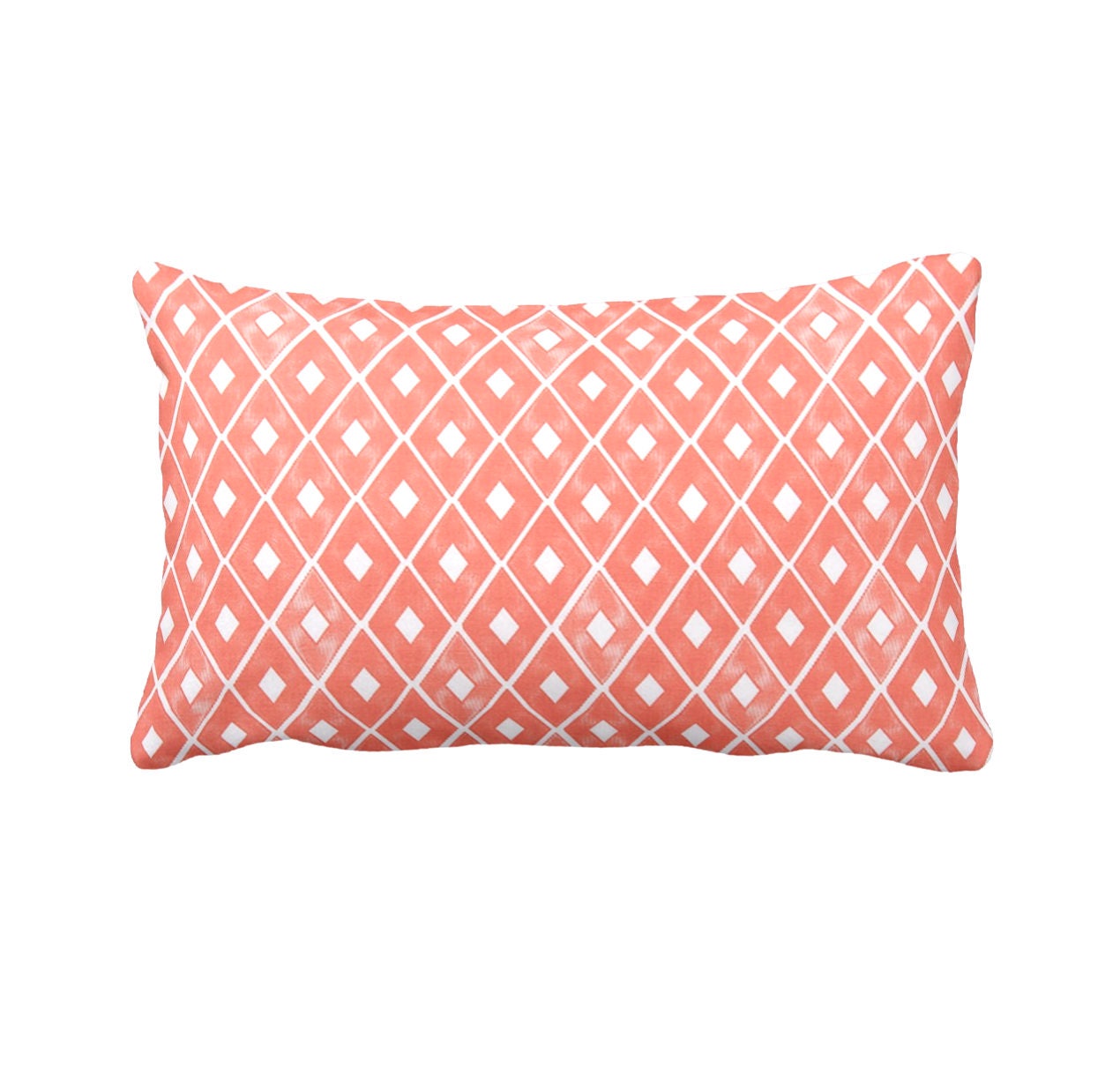 Coral Pillow Cover Coral Lumbar Pillows Decorative Pillows for Etsy
