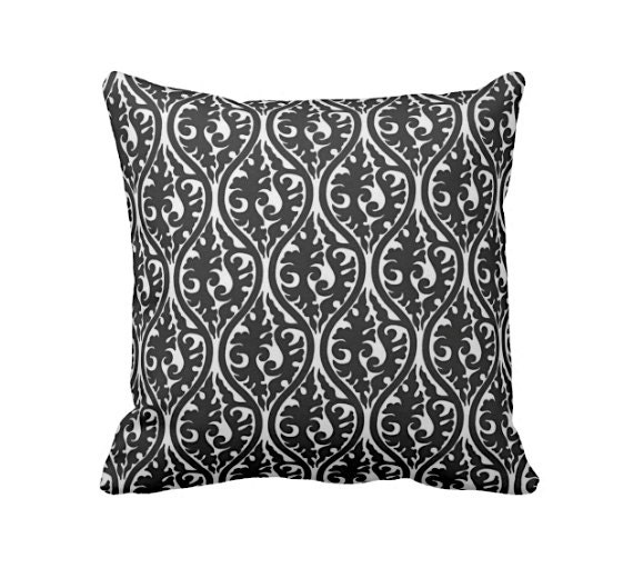 18x18 Pillow Cover Black Throw Pillows For Couch Black Etsy