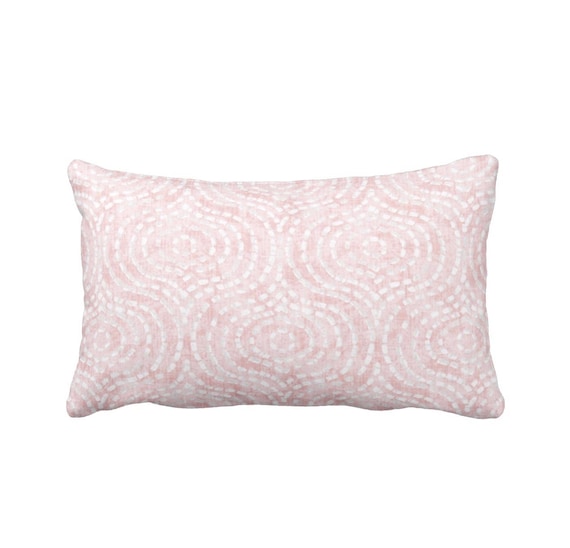 Blush Pink Throw Pillow Cover Pink Lumbar Pillows Decorative