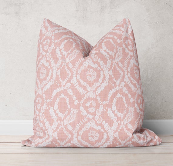 Blush Pink Pillow Cover Pink Throw Pillow Cover Decorative Pillows for Nursery Pillows Beach House Decor Coastal Decor Pink Euro Pillows