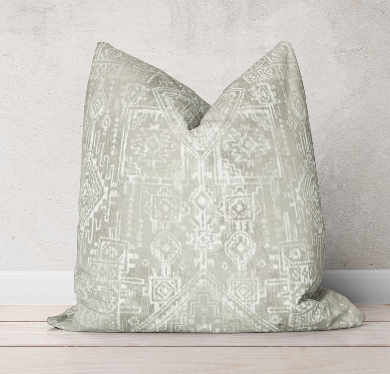 Grey Throw Pillow Cover Tribal Pillow Cover Aztec Pillows Etsy