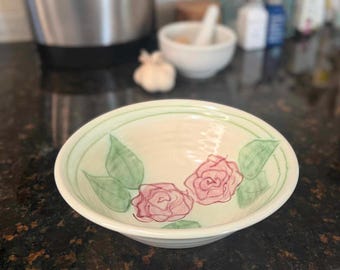 Serving Bowl with Roses (small)