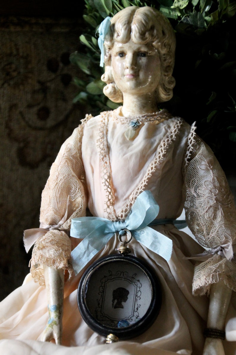 Stunning Hand Painted Vintage Bisque Art DollAltered Doll Etsy