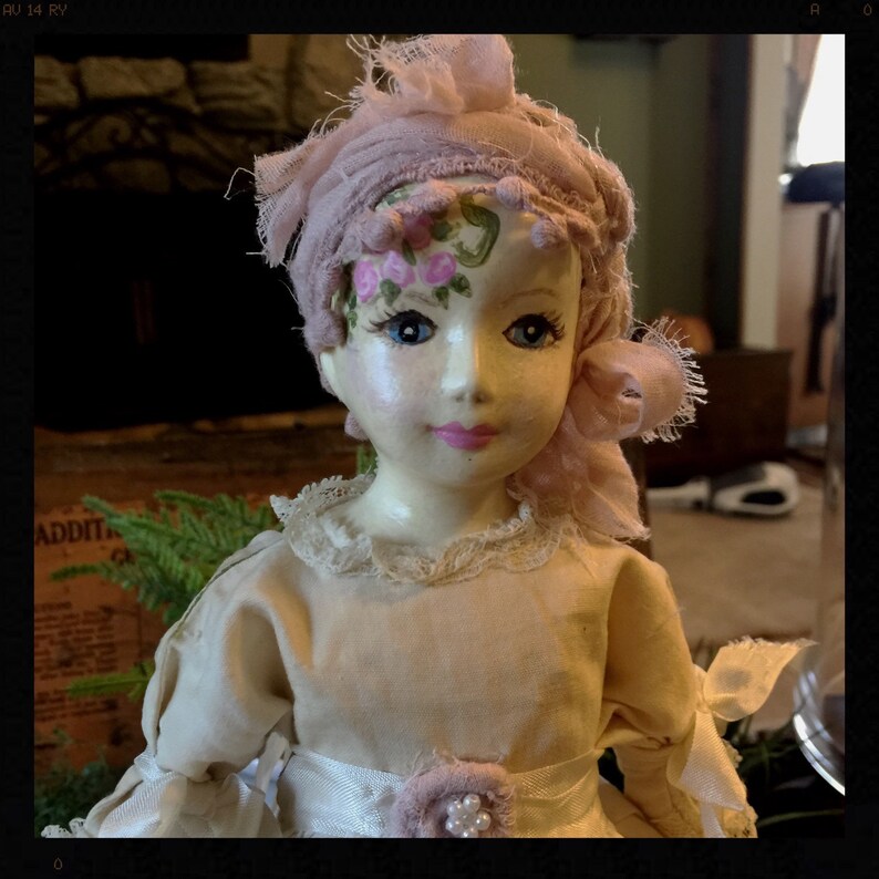 Beautiful Hand Painted Vintage Porcelain Doll Etsy