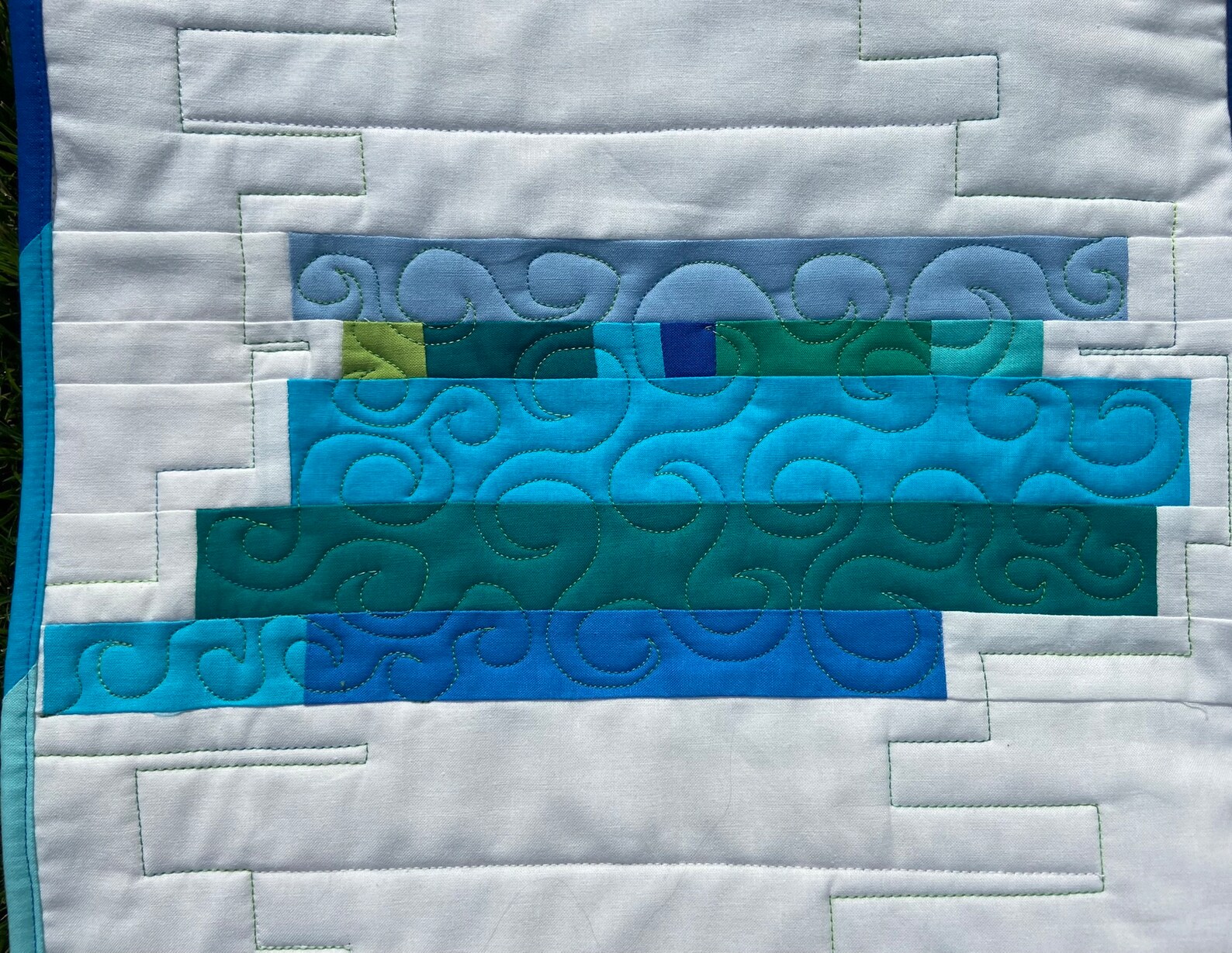 Runner Solid Design Long Modern Table Runner, Solid Fabrics, Narrow Wall Art, Original ...