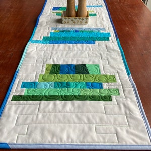 Runner Solid Design Long Modern Table Runner, Solid Fabrics, Narrow Wall Art, Original ...
