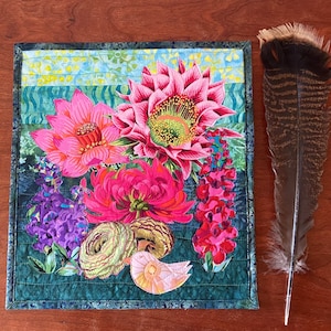 Kaffe Fassett Art Quilt, Bird, Original Design