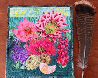 Kaffe Fassett Art Quilt, Bird, Original Design