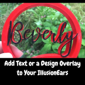 Add Text or a Design Overlay to Your IllusionEars