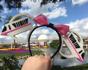 Monorail Message 3D Printed Disney Inspired Ears Headband - Etsy display picture 2